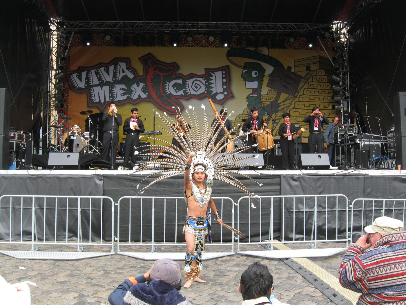 Azteken Tanz auf dem Mexifo Fest in Leipzig