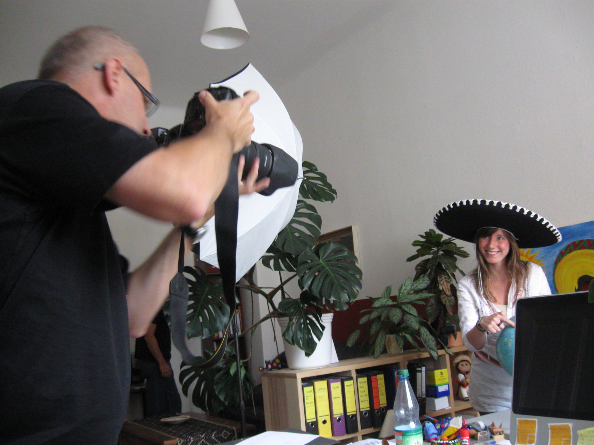 Fotoshooting – Marlen mit Sombrero