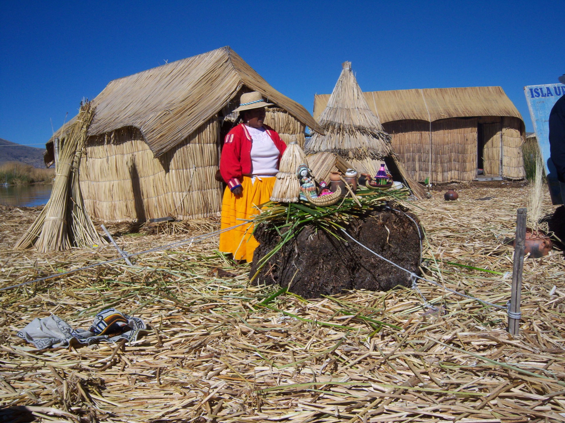 Uros auf dem Titicacasee