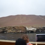 El Candelabro auf dem Weg zu den Islas Ballestas