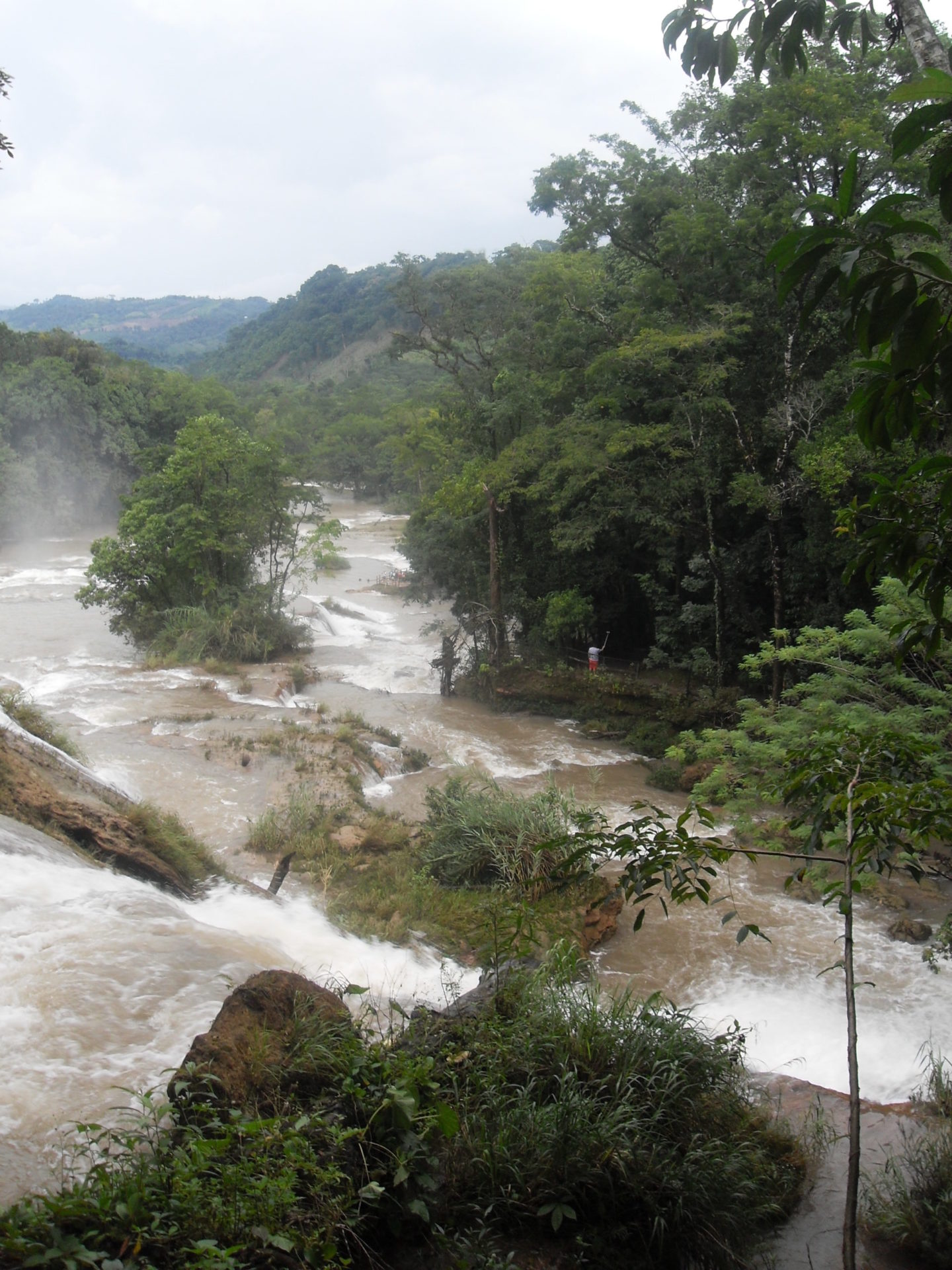 Agua Azul Wasserfälle nach Regenfällen