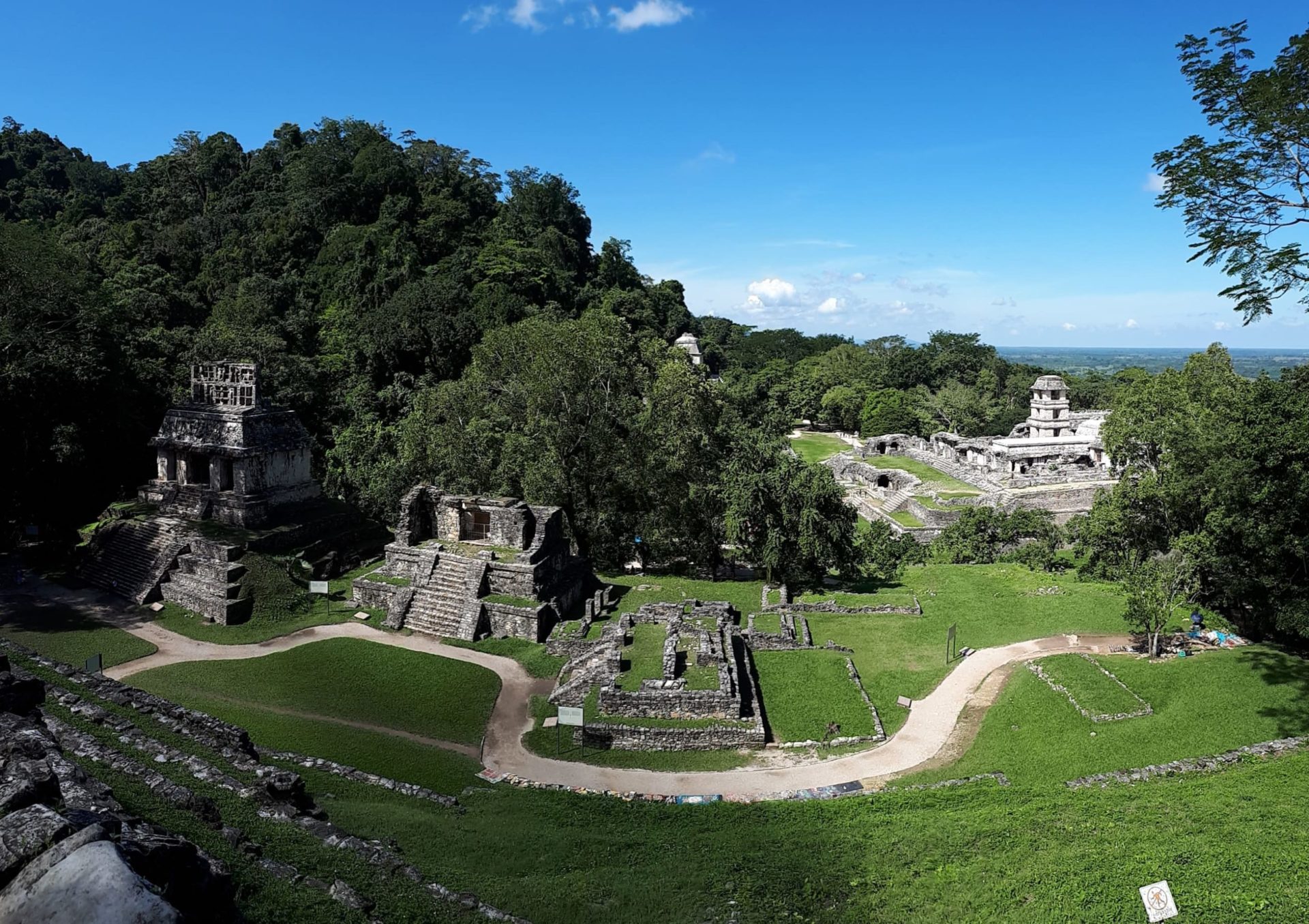 Palenque aus der Vogelperspektive