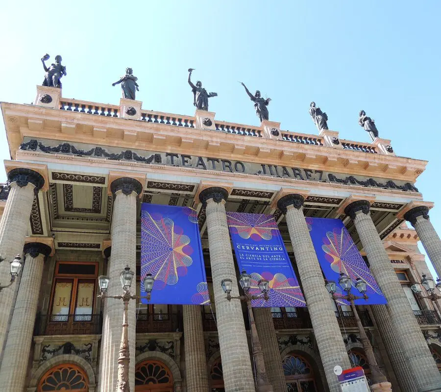 Benito Juarez Theater während des internationalen Cervantino Festivals