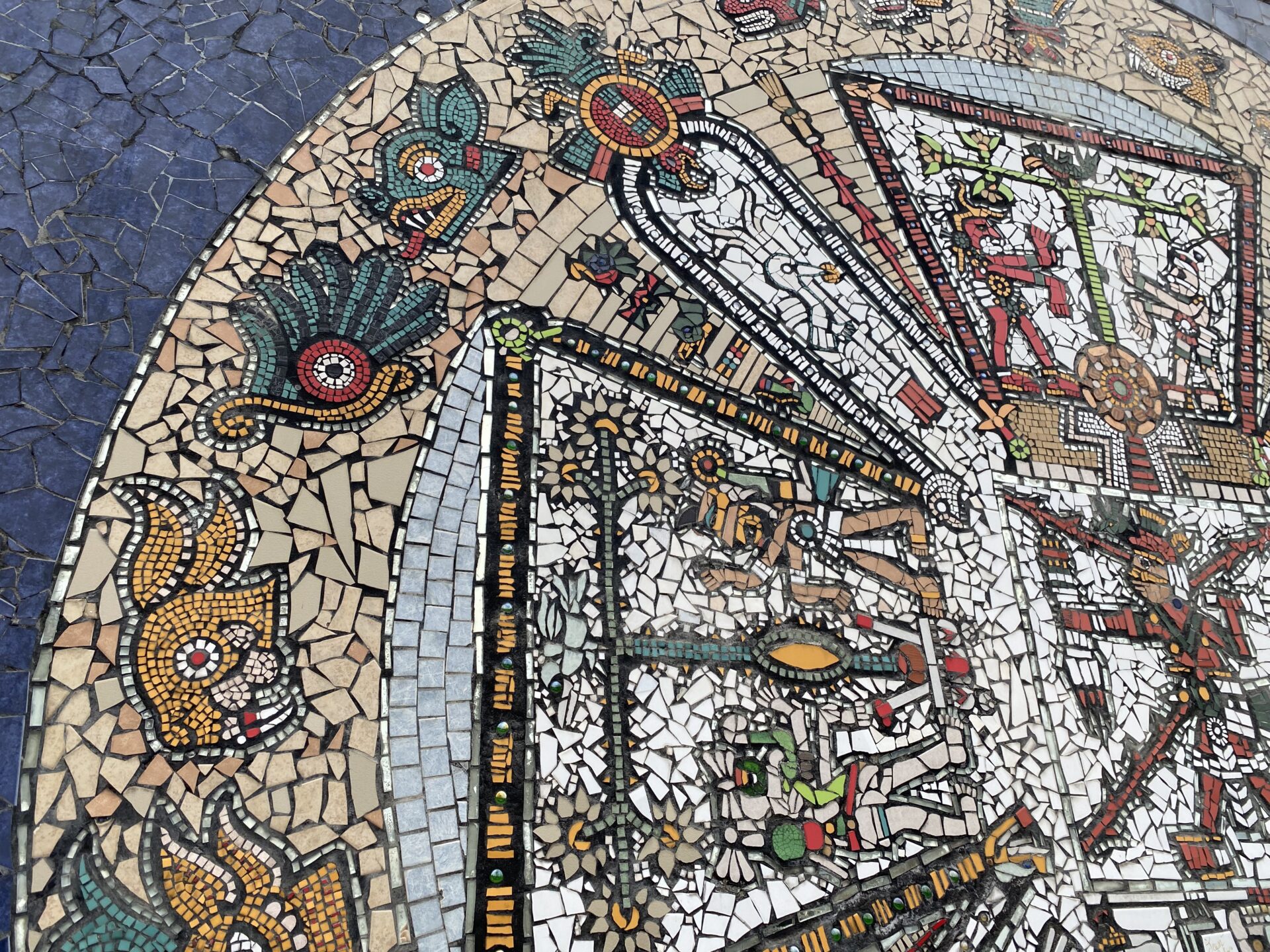 Mosaik in Zacatlan in Puebla
