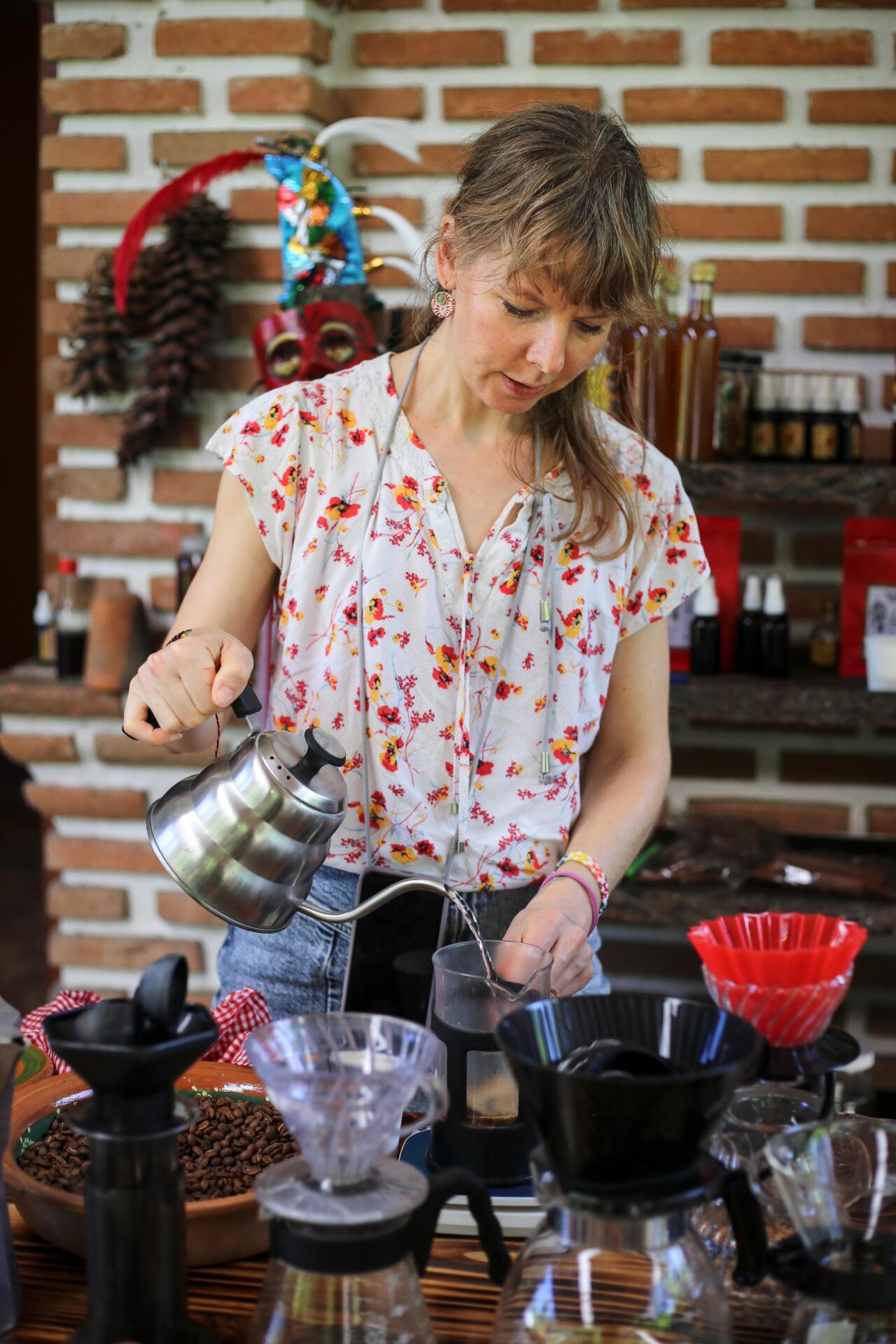 Kaffeeverkostung bei Cuetzalan