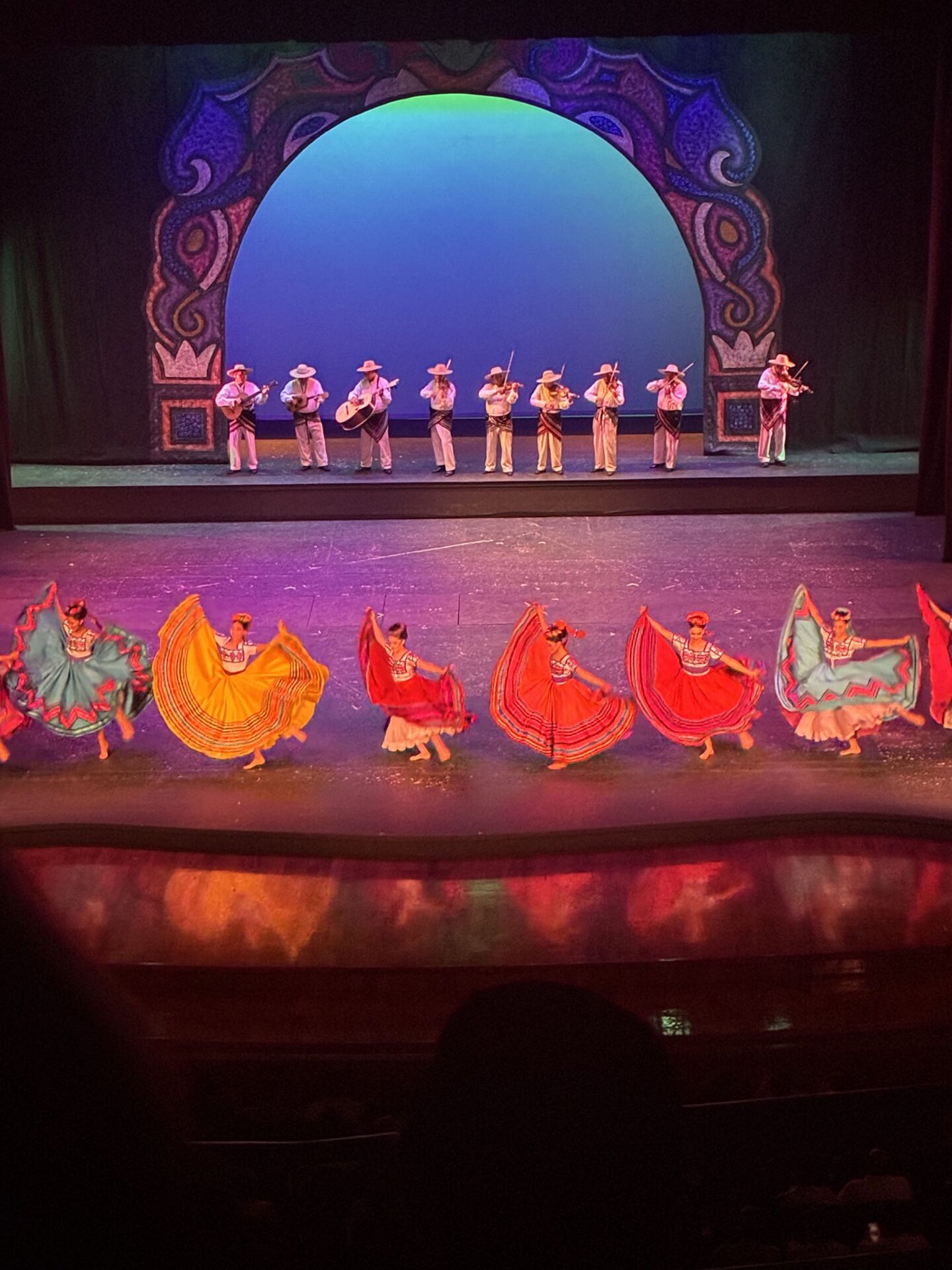 Vorstellung der Tänzerinnen im Palacio Bellas Artes