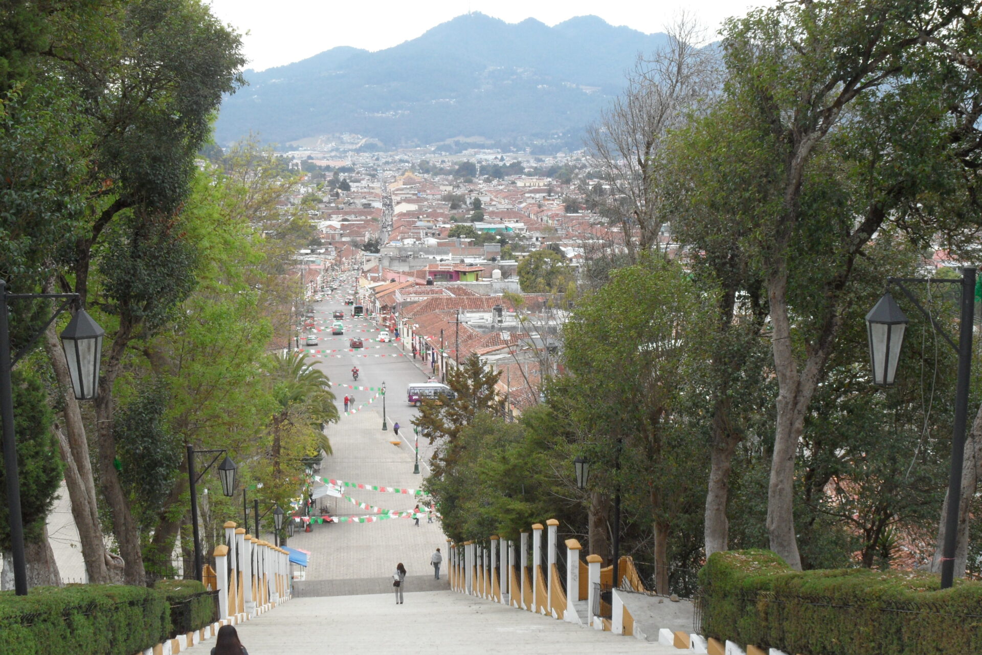 Blick auf San Cristóbal de las Casas im Hochland von Chiapas
