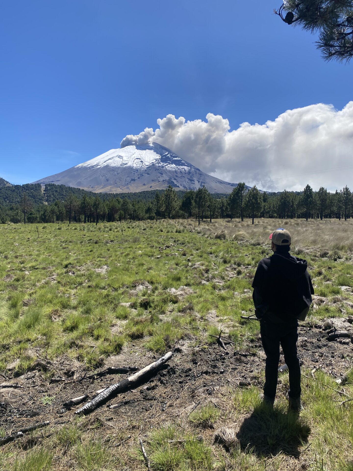 Der Rauch speihende Popocatépetl