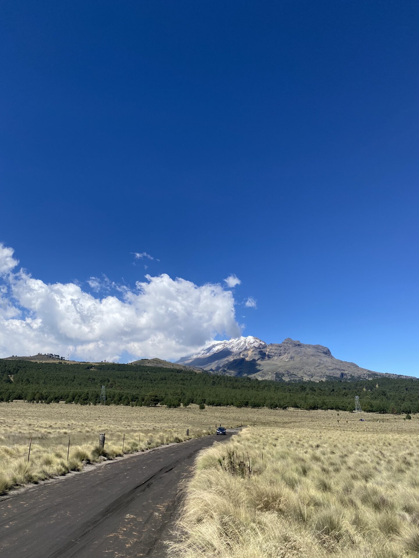 Gegenüber die Iztaccíhuatl